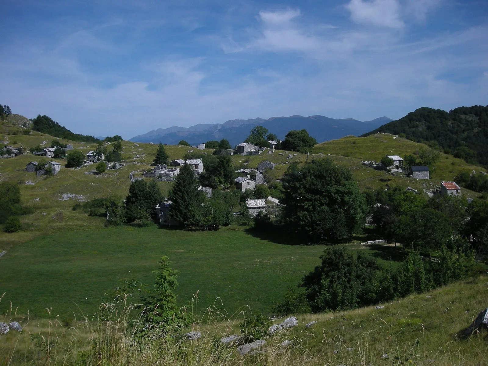 L'alpeggio di Campocatino, sopra Vagli di Sotto
