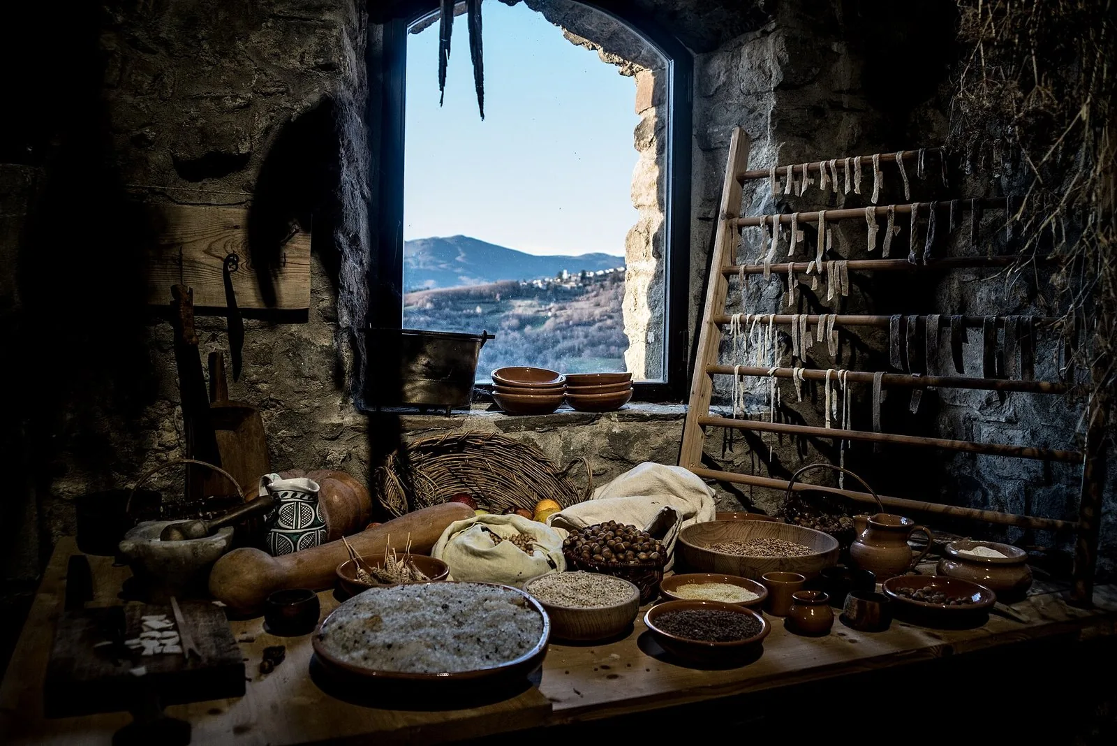 Gli interni della Fortezza delle Verrucole, a San Romano in Garfagnana